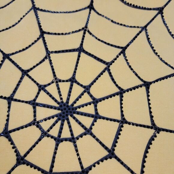 Valabasas Tattoo Shop Distressed Studded Tee T-Shirt Vintage Yellow Size XL Y2K - Picture 12 of 13